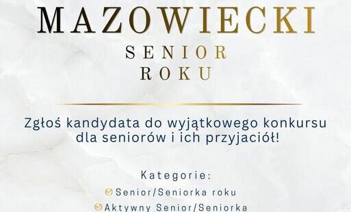 Zdjęcie do MAZOWIECKI SENIOR ROKU - KONKURS